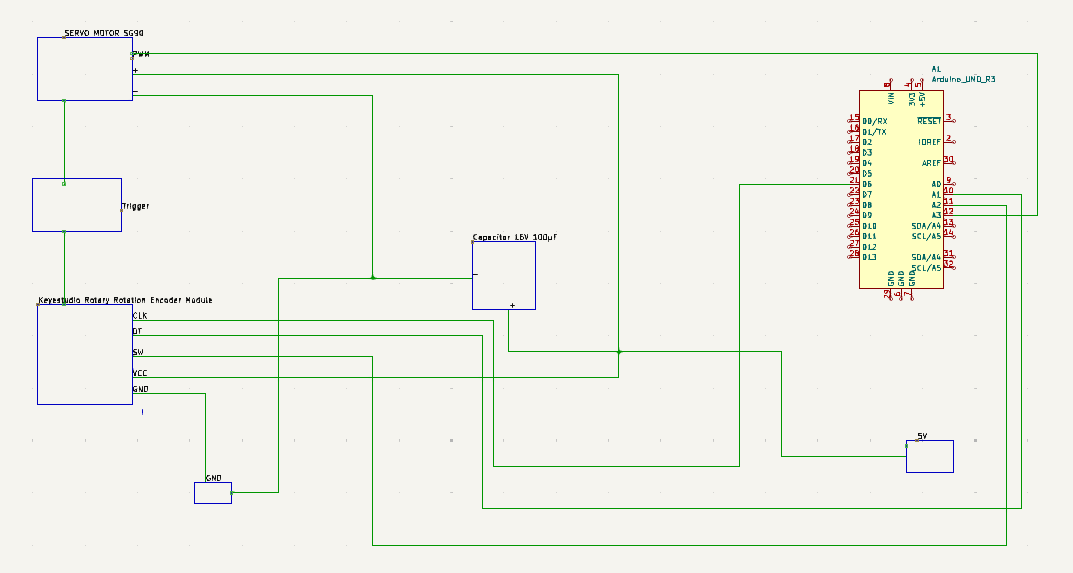 Circuit diagram for the trigger mechanism.